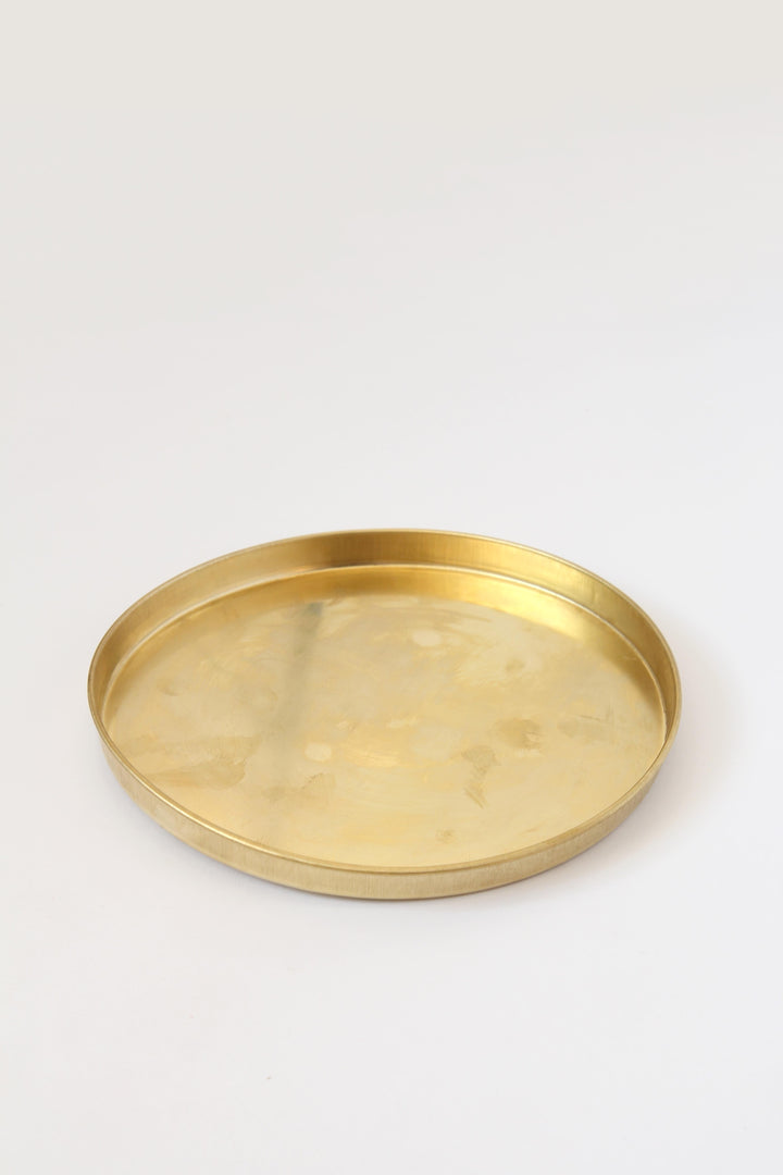 Gold Candle Tray / 19cm