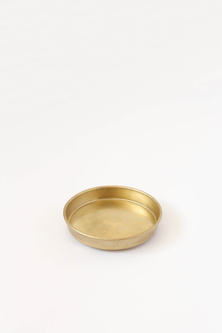 Gold Candle Tray / 8cm