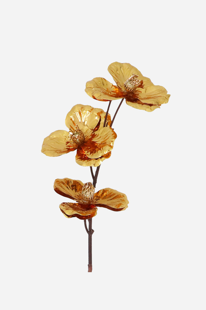 Gold Foil Anemone Spray