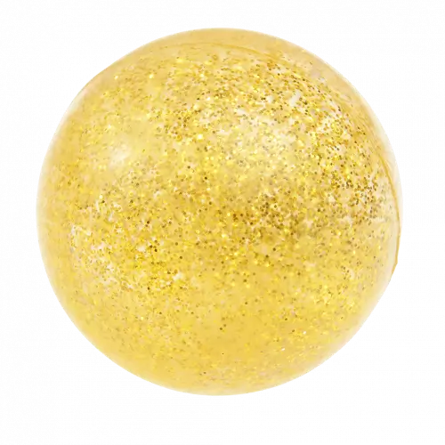 Glitter Bouncy Ball / Gold Dog