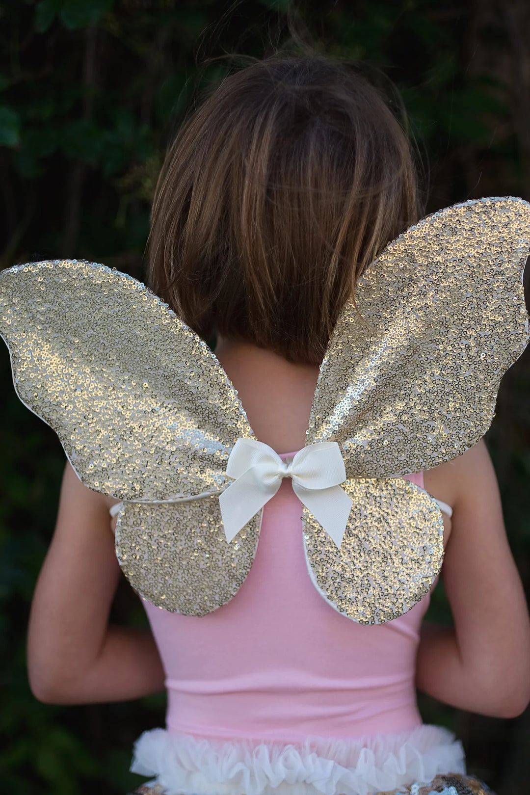Gracious Gold Sequins Skirt with Wings &amp; Headband