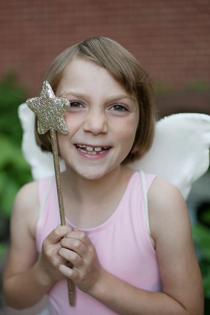 Gracious Gold Sequins Skirt with Wings &amp; Headband
