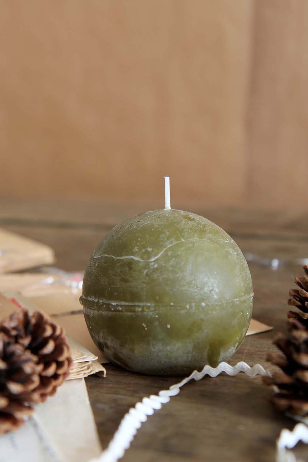 Dark Sage Ball Candle