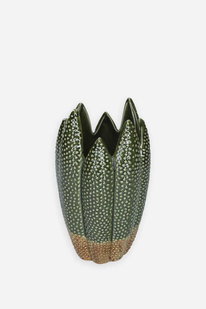 Green Ceramic Cacti Decorative Vase