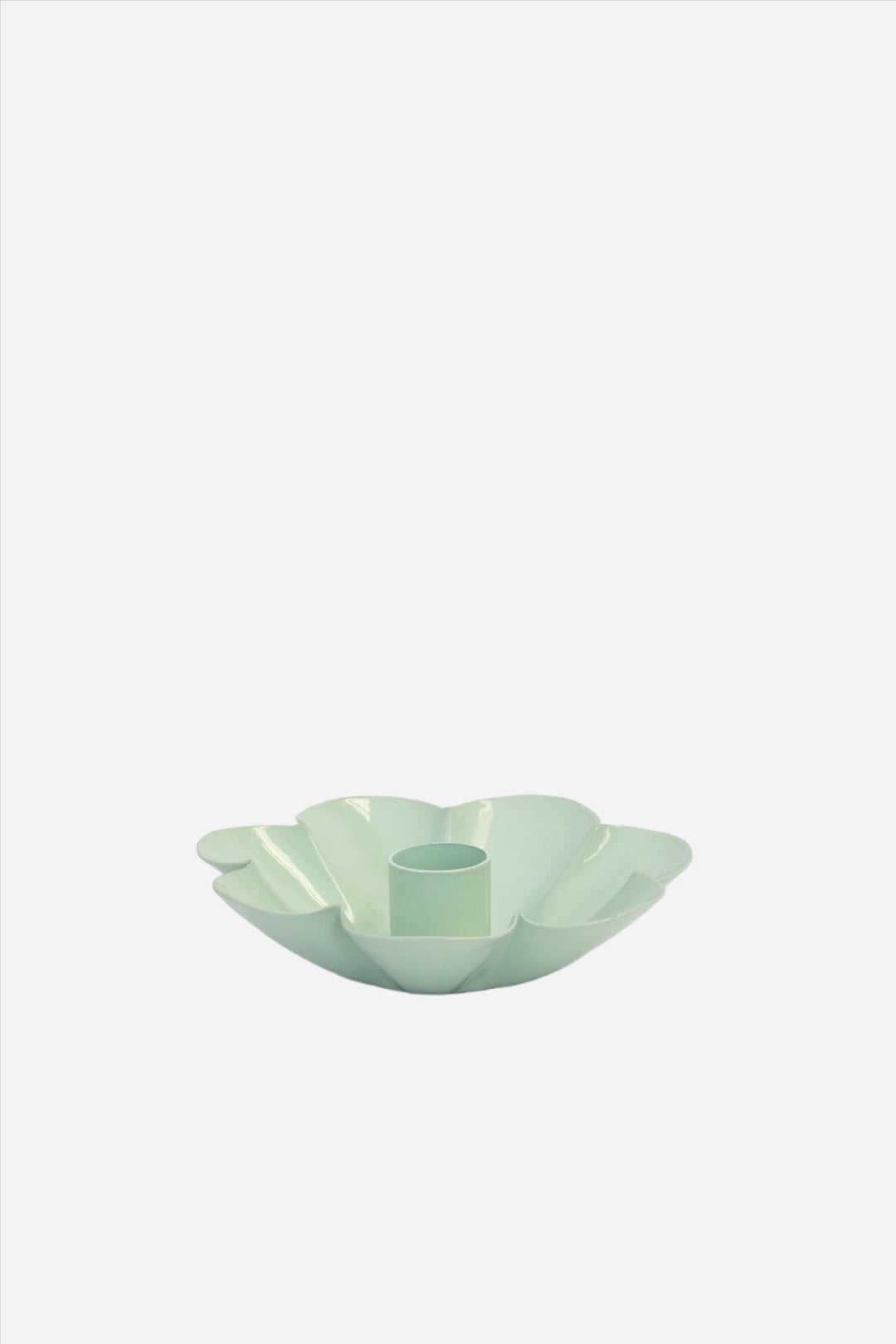 Flower Dinner Candle Holder / Green Tea