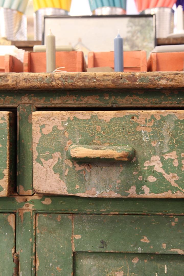 Vintage Green Dresser Base