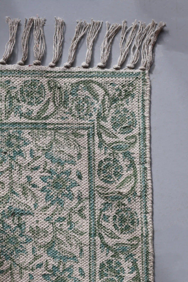 Green Printed Rug 120x180 / 4502