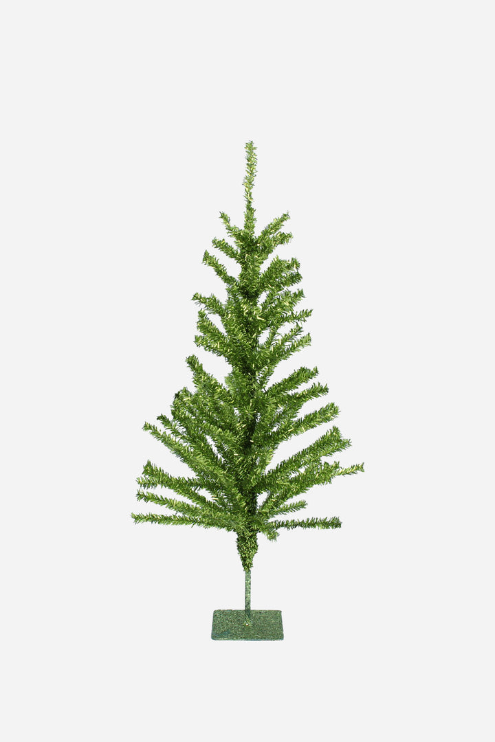 Green Tinsel Christmas Tree / Large