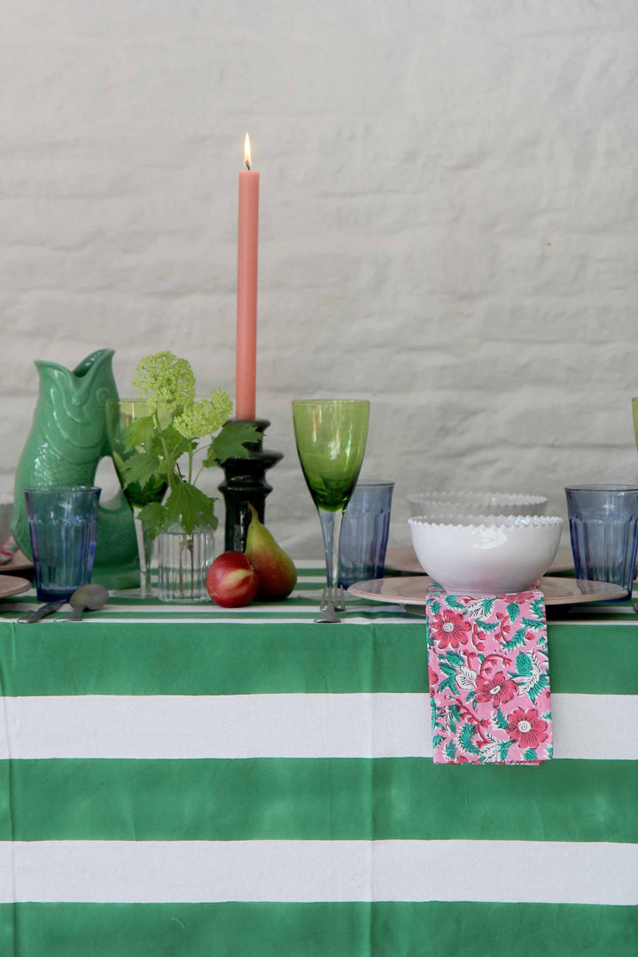 Tablecloth / Green Stripe