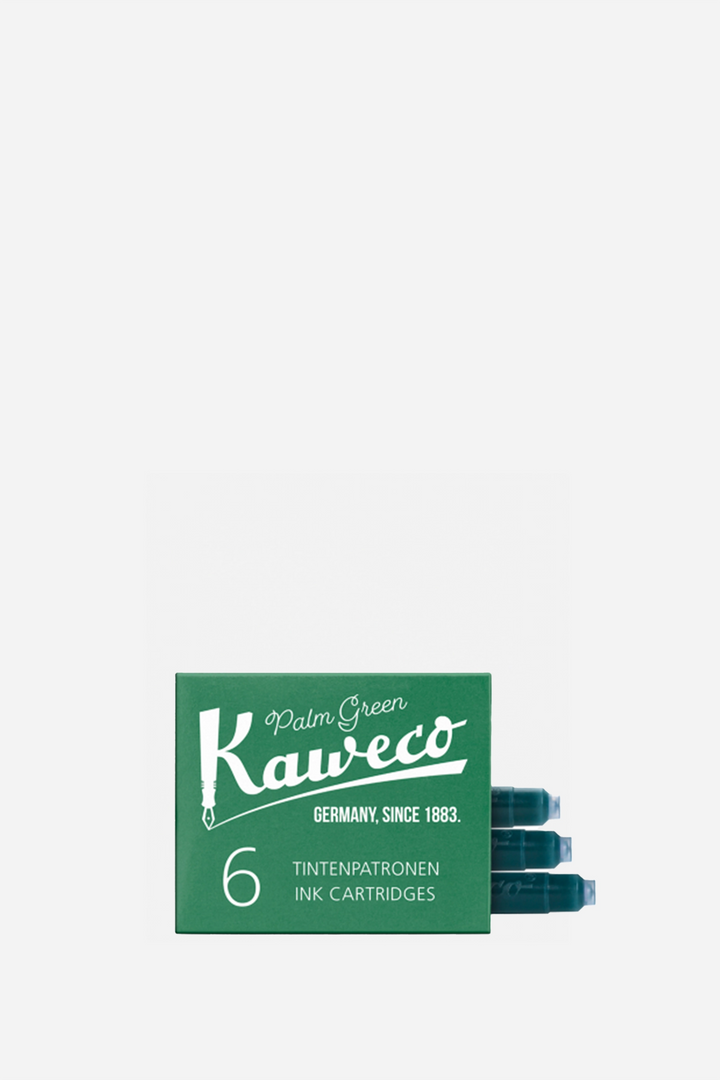 Kaweco Ink Cartridges Pk 6 / Palm Green