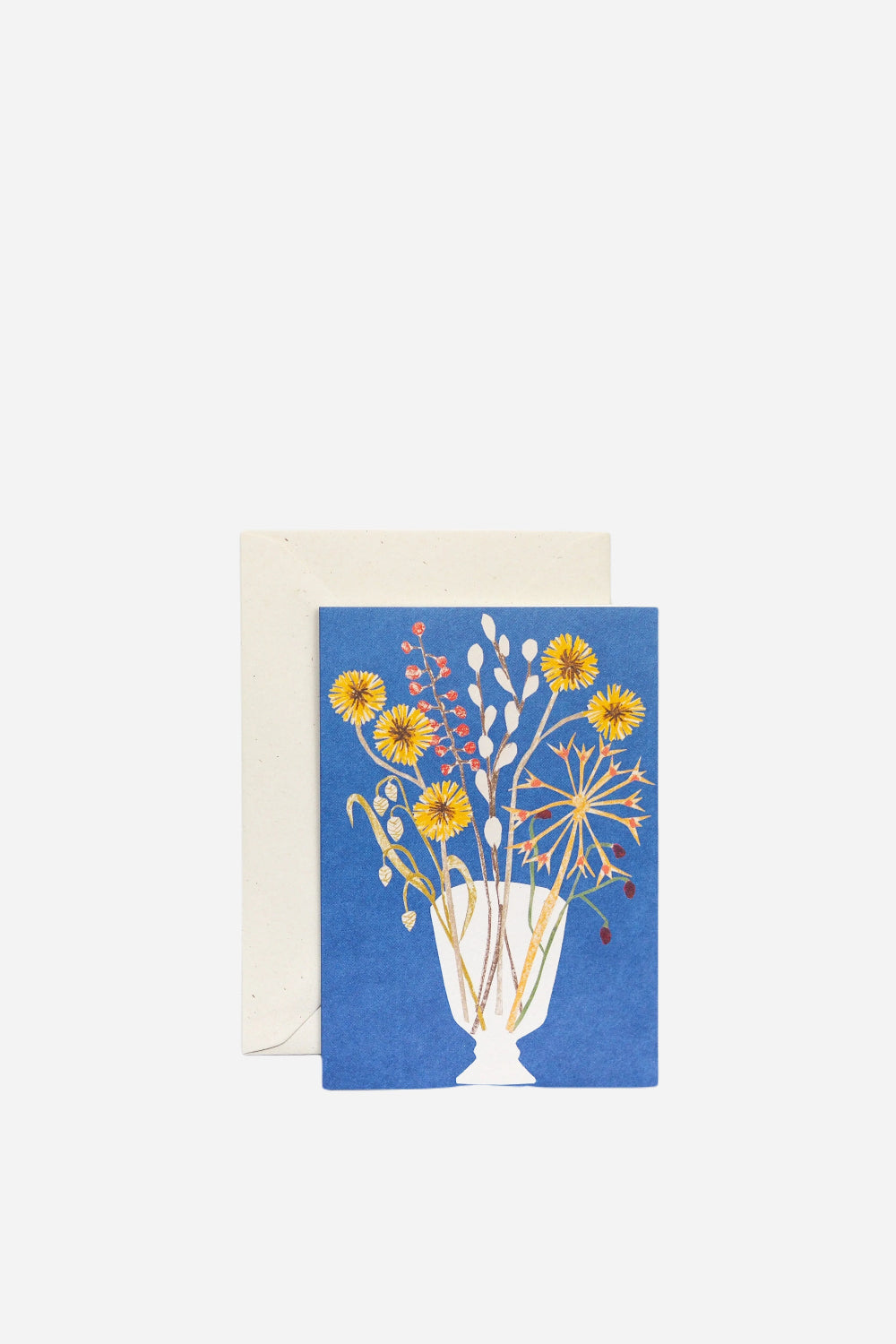 hadley glass vase greetings card