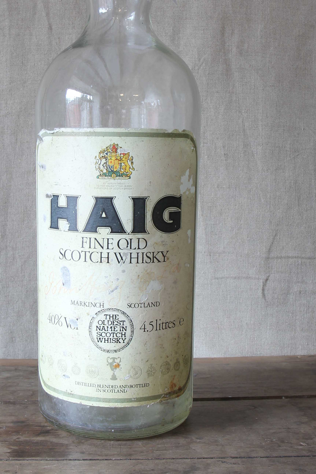 Vintage Whisky Bottle - HAIG