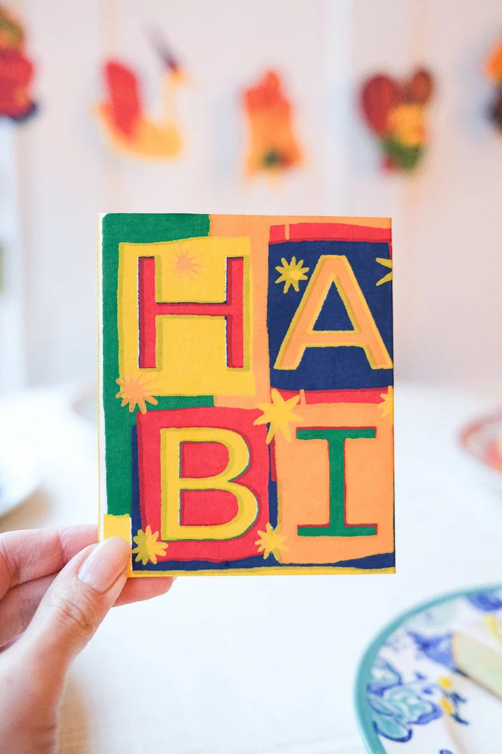 Happy Birthday Concertina Card - Domestic Science Home