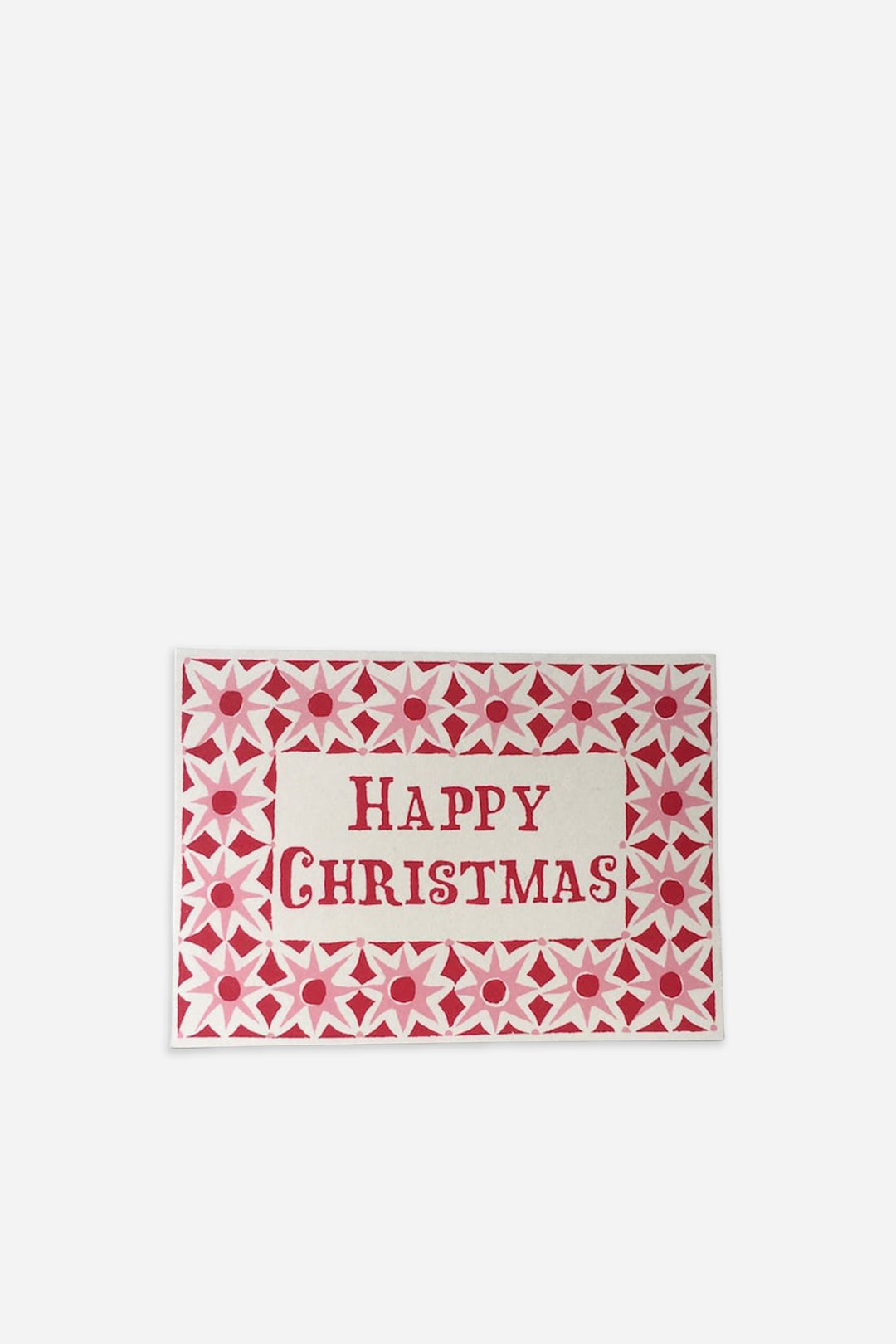 Pack of Ten Cards Alhambra Christmas Pink
