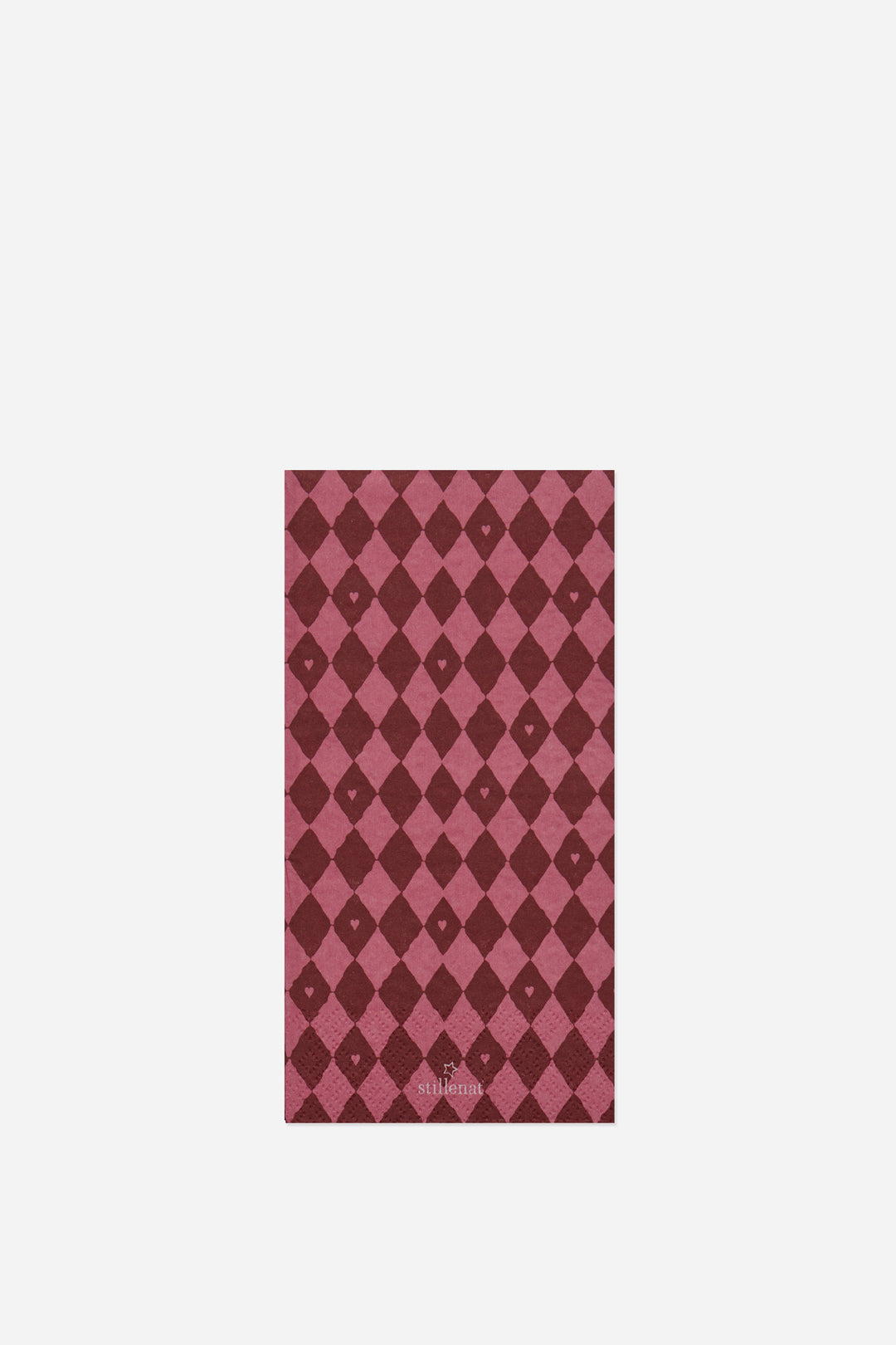 Harlequin Hearts Paper Napkins / Pk 16