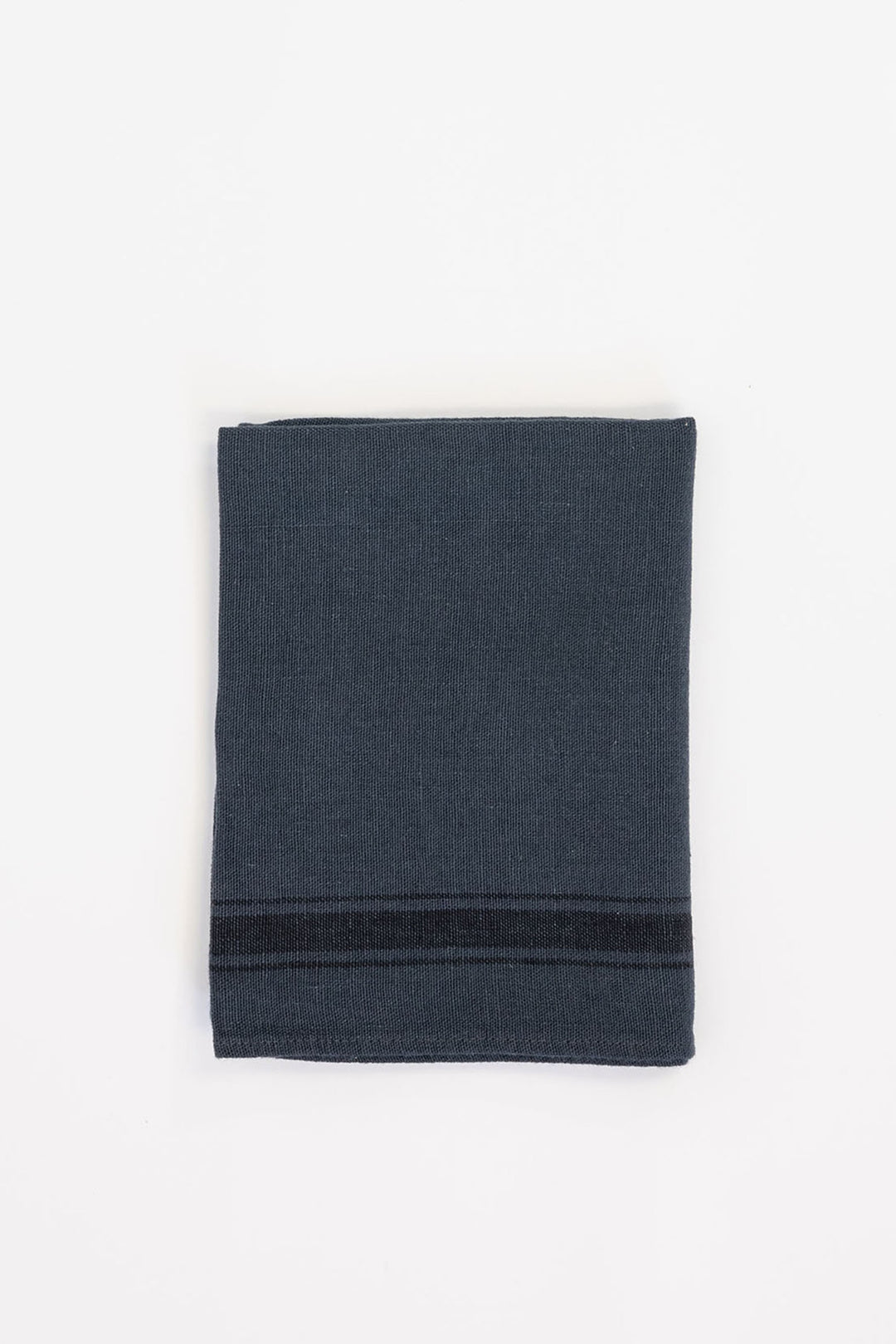 Striped Linen T-Towel / Denim