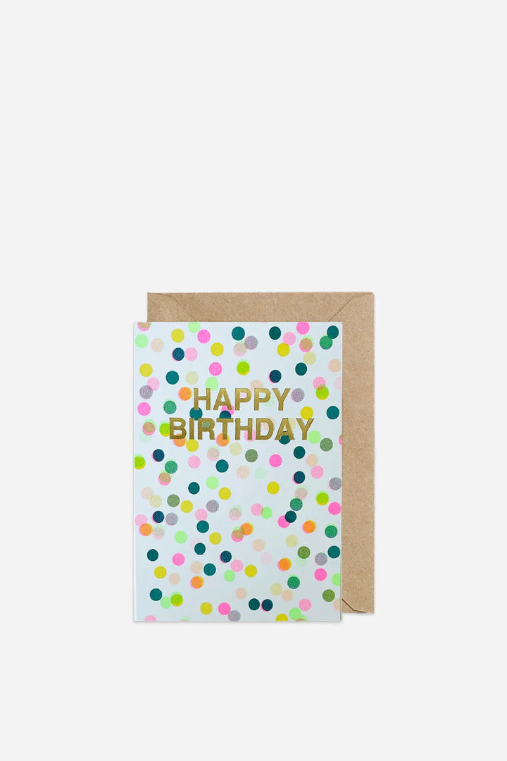 Riso Happy Birthday Confetti card