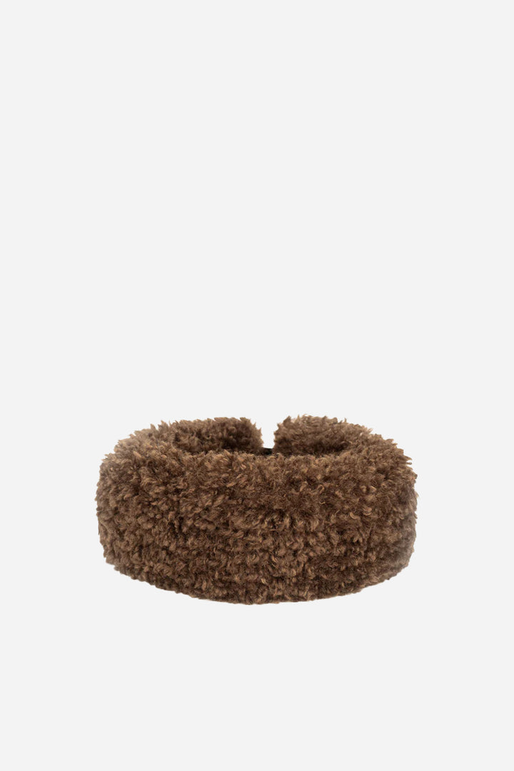 Huff Headband / Faux Sheepskin Chestnut
