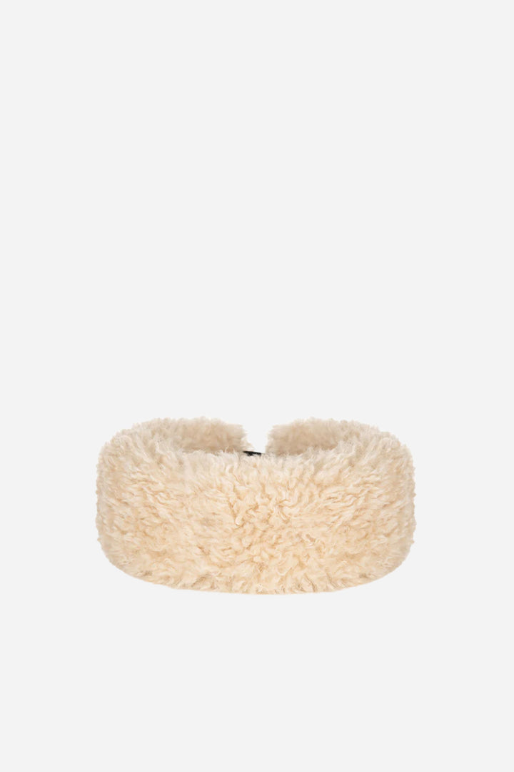 Huff Headband / Faux Sheepskin Cream