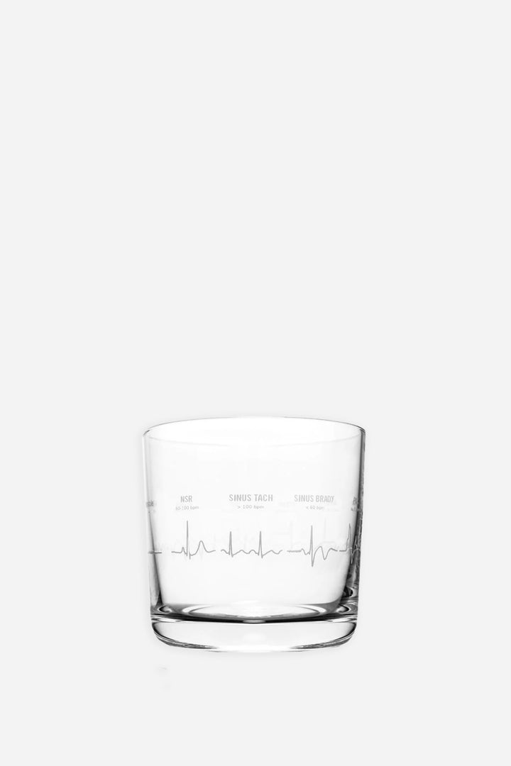 Heartbeat Whiskey Glass