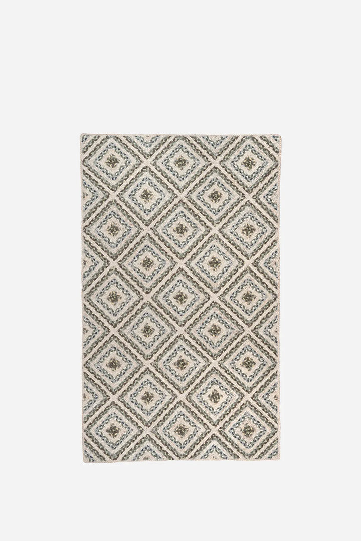 Hedgerow Mosaic Jute Rug  Rectangle / 92x152cm