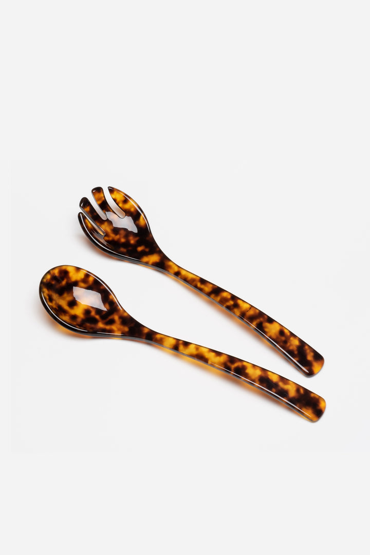 Salad Cutlery / Tortoise