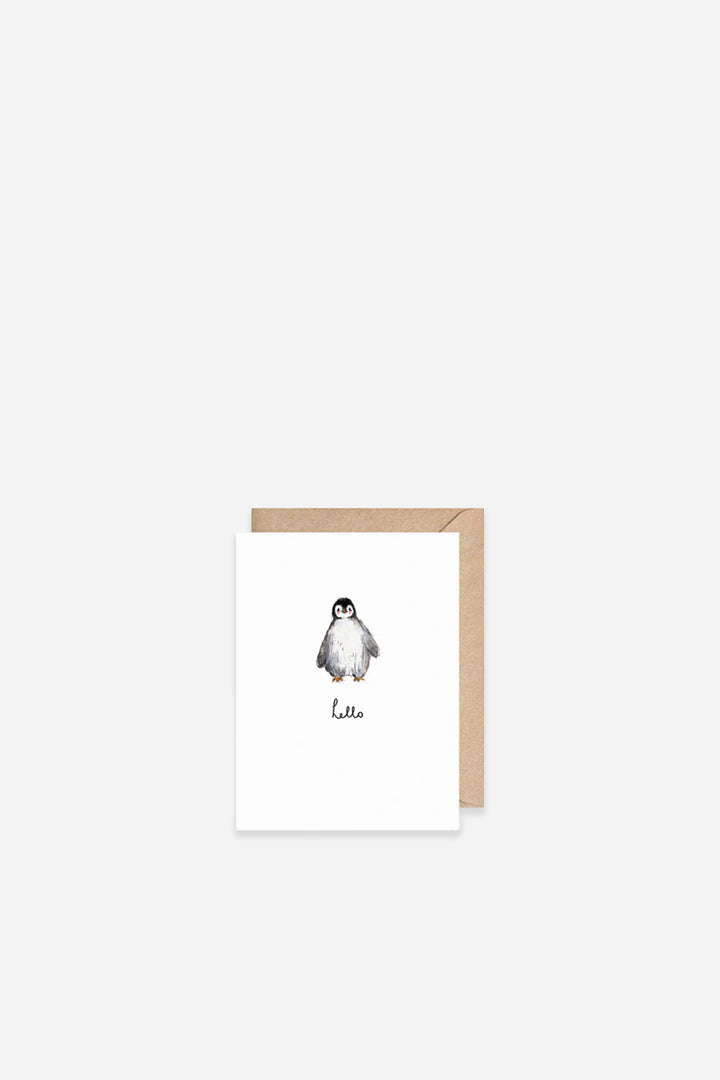 Penguin Hello Mini Card