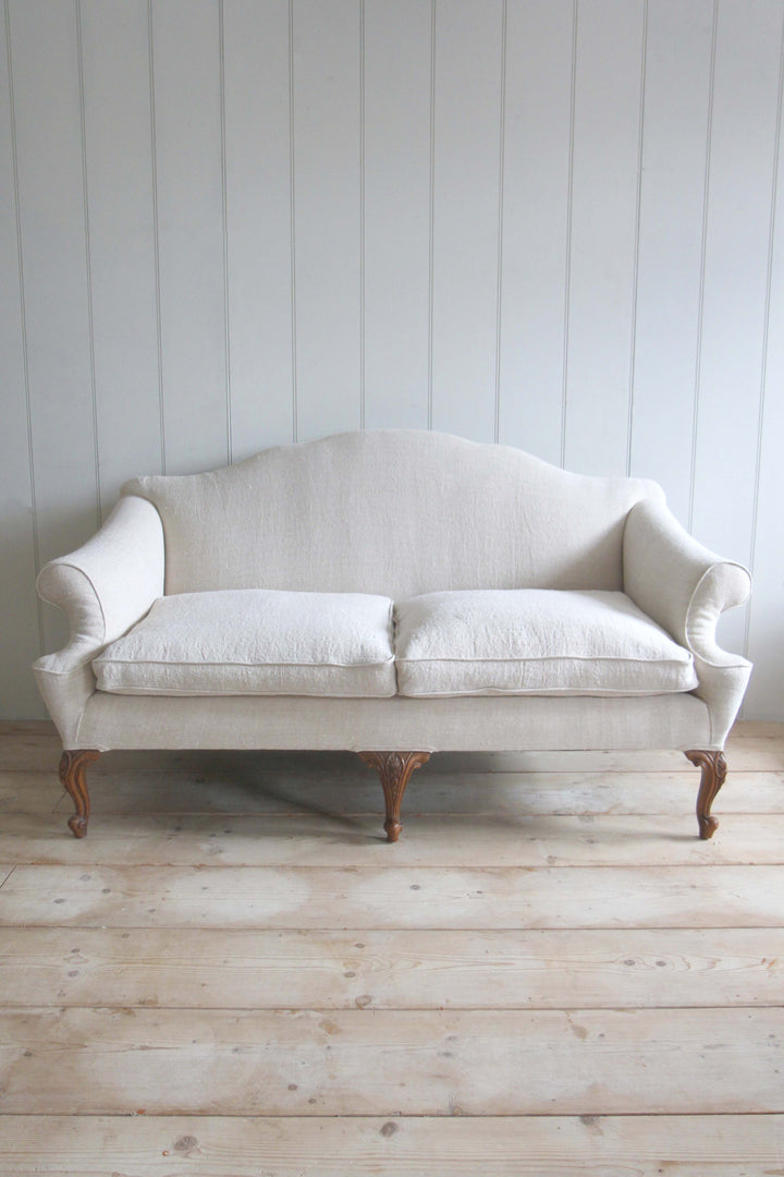 19th Century sofa in Antique Textile