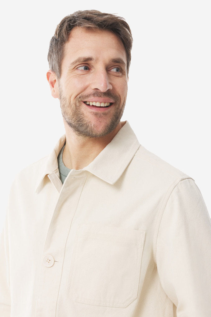 Hizilig Mens Work Jacket / Ecru - Domestic Science Home