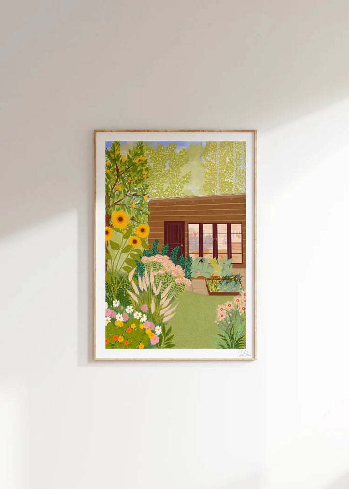 Home Garden A3 Print