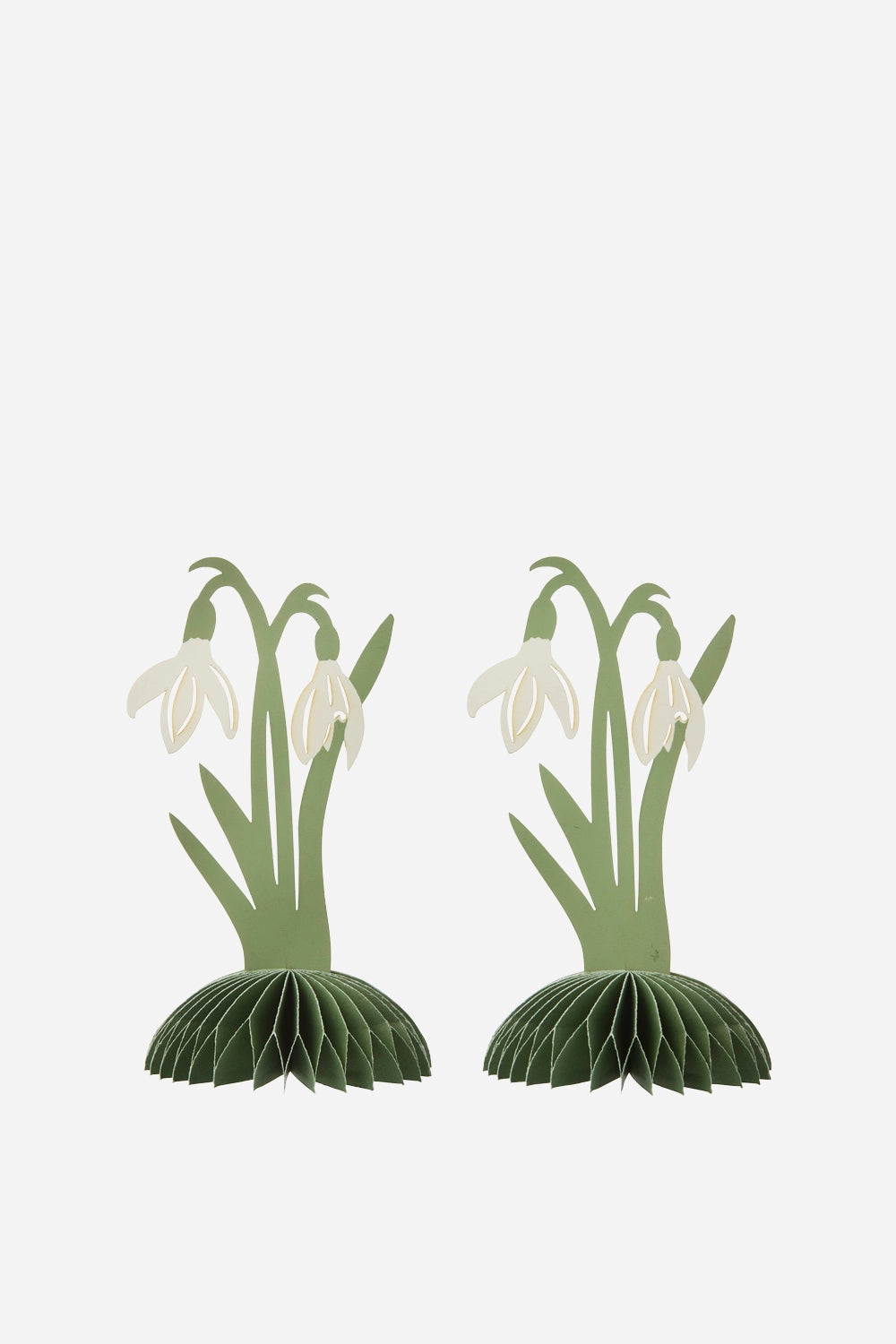 paper honeycomb snowdrop decorations