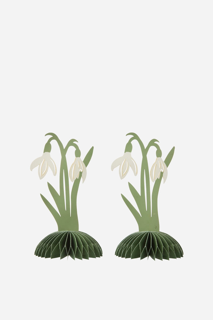 paper honeycomb snowdrop decorations