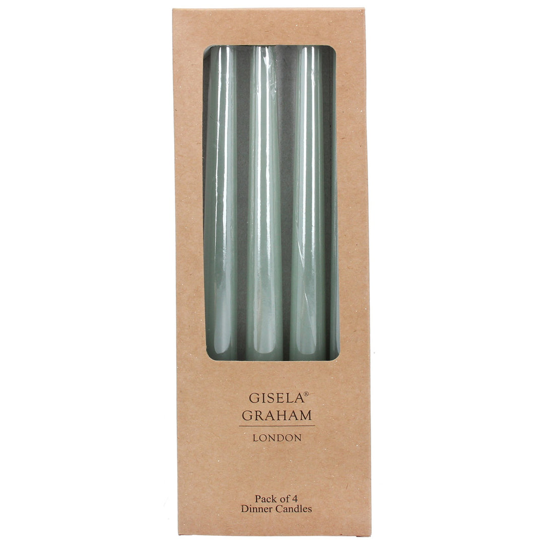 Taper Dinner Candles / Ice Green
