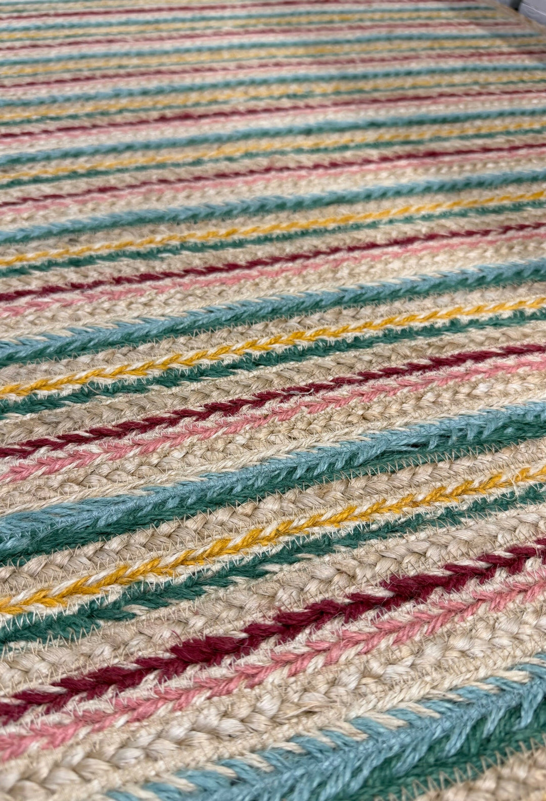 Ikat Jute Rug  Rectangle / 61x183cm