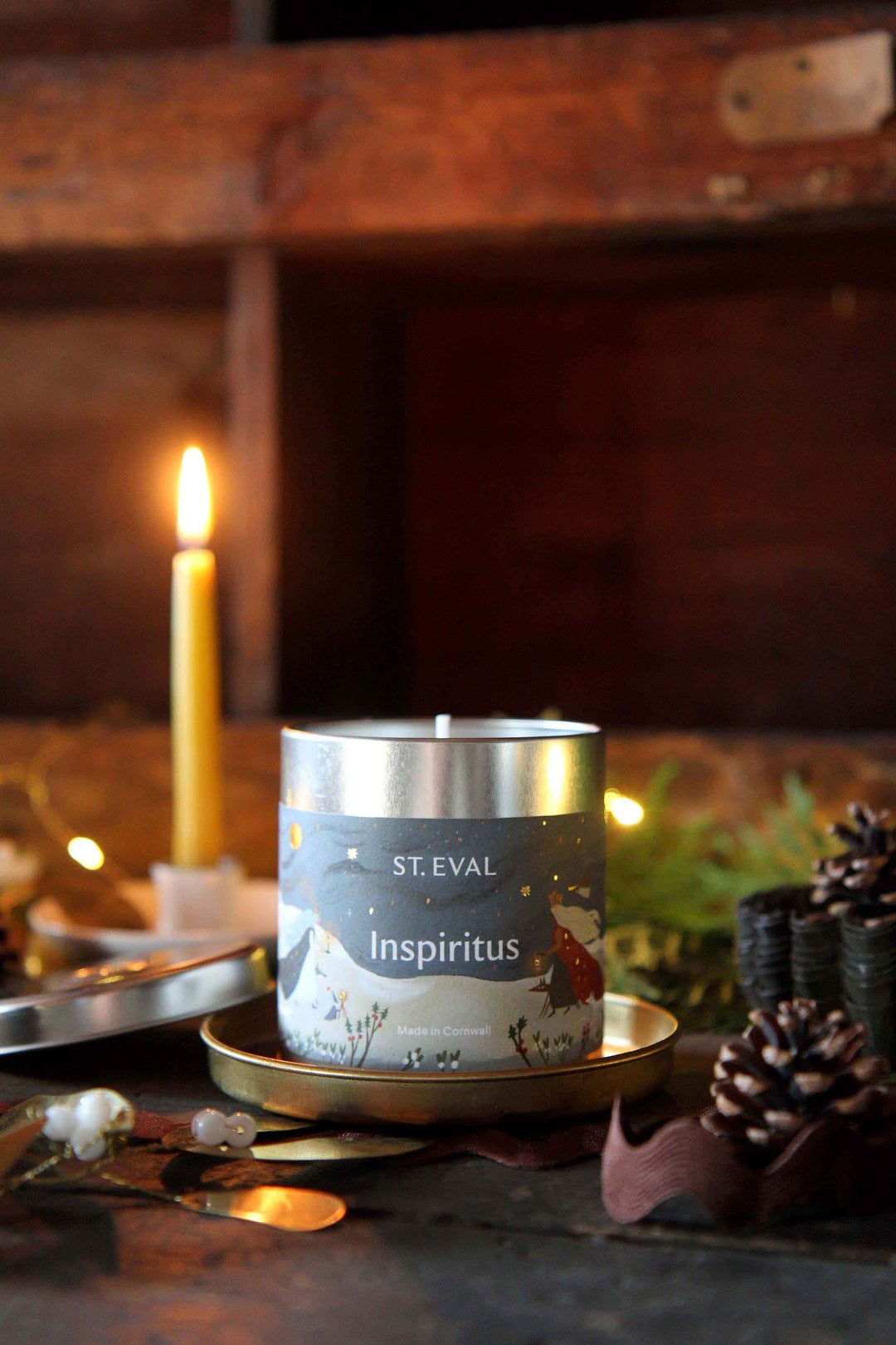 St Eval Tin Candle / Inspiritus