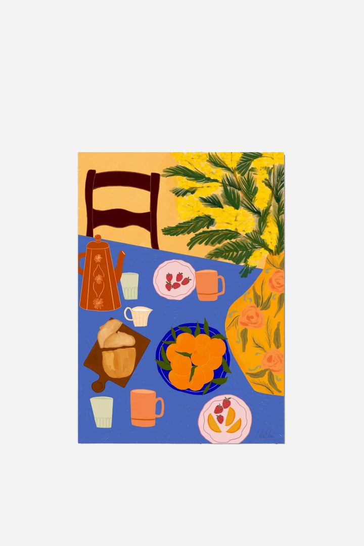 Italy Breakfast A3 Print