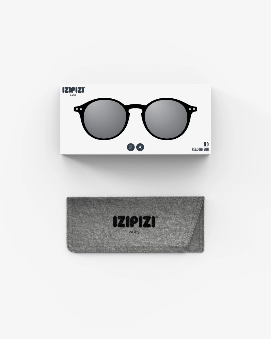 izipizi black reading sunglasses shape D boxed