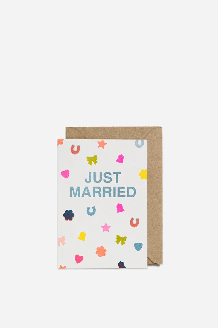Just Married Confetti Card
