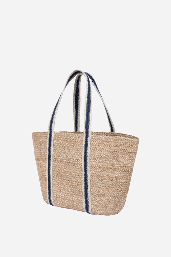 Summer Jute Tote / Navy - Domestic Science Home