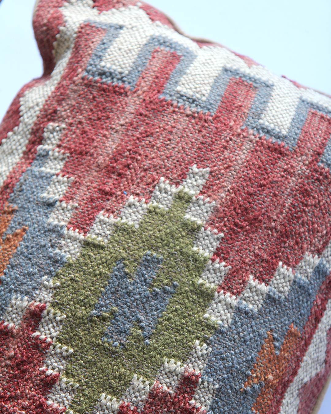 Kilim Wool & Jute Large  Bolster 45 X 90cm