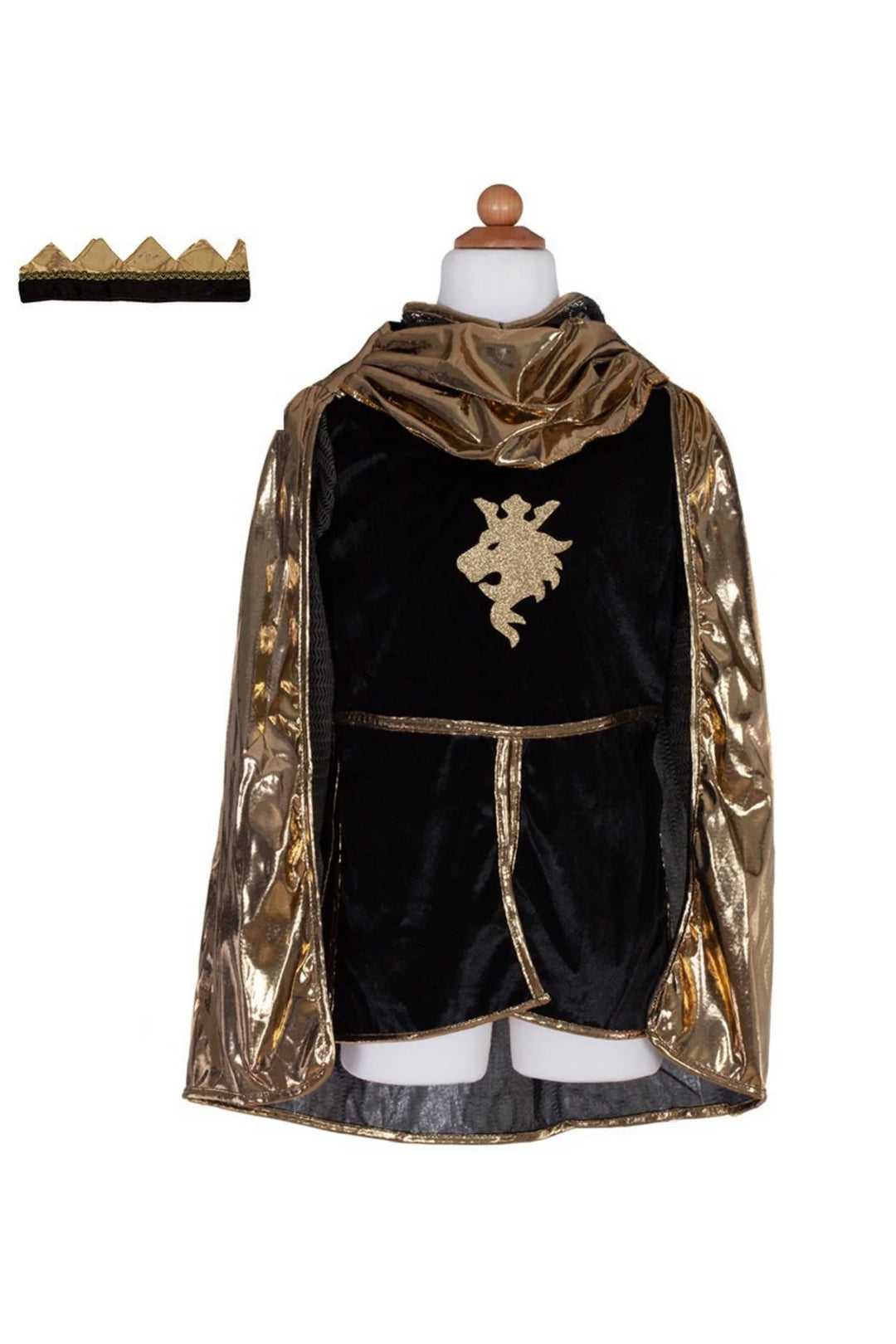 Gold Knight Cape Tunic with Crown