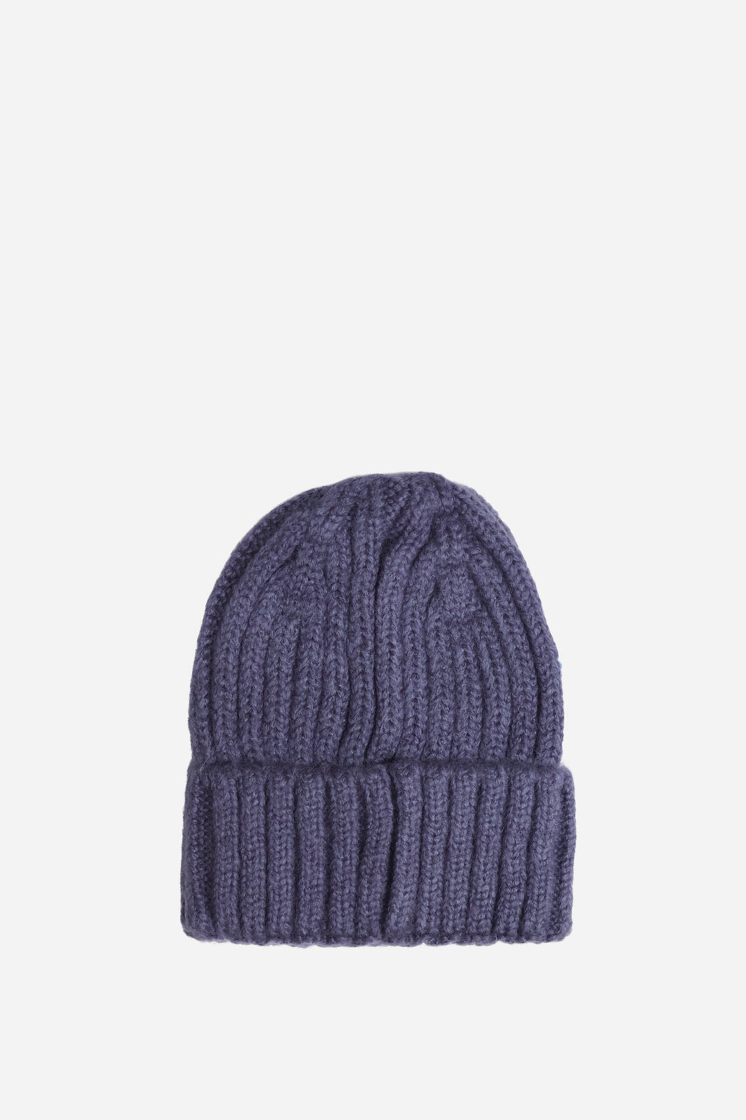 Ribbed Knit Beanie / Purple