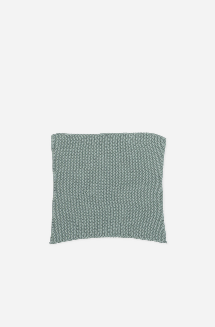 Knitted Dish Cloth / Dusty Green