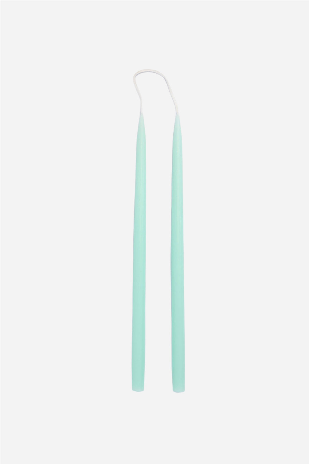 28cm Pair of Candle / Mint Green