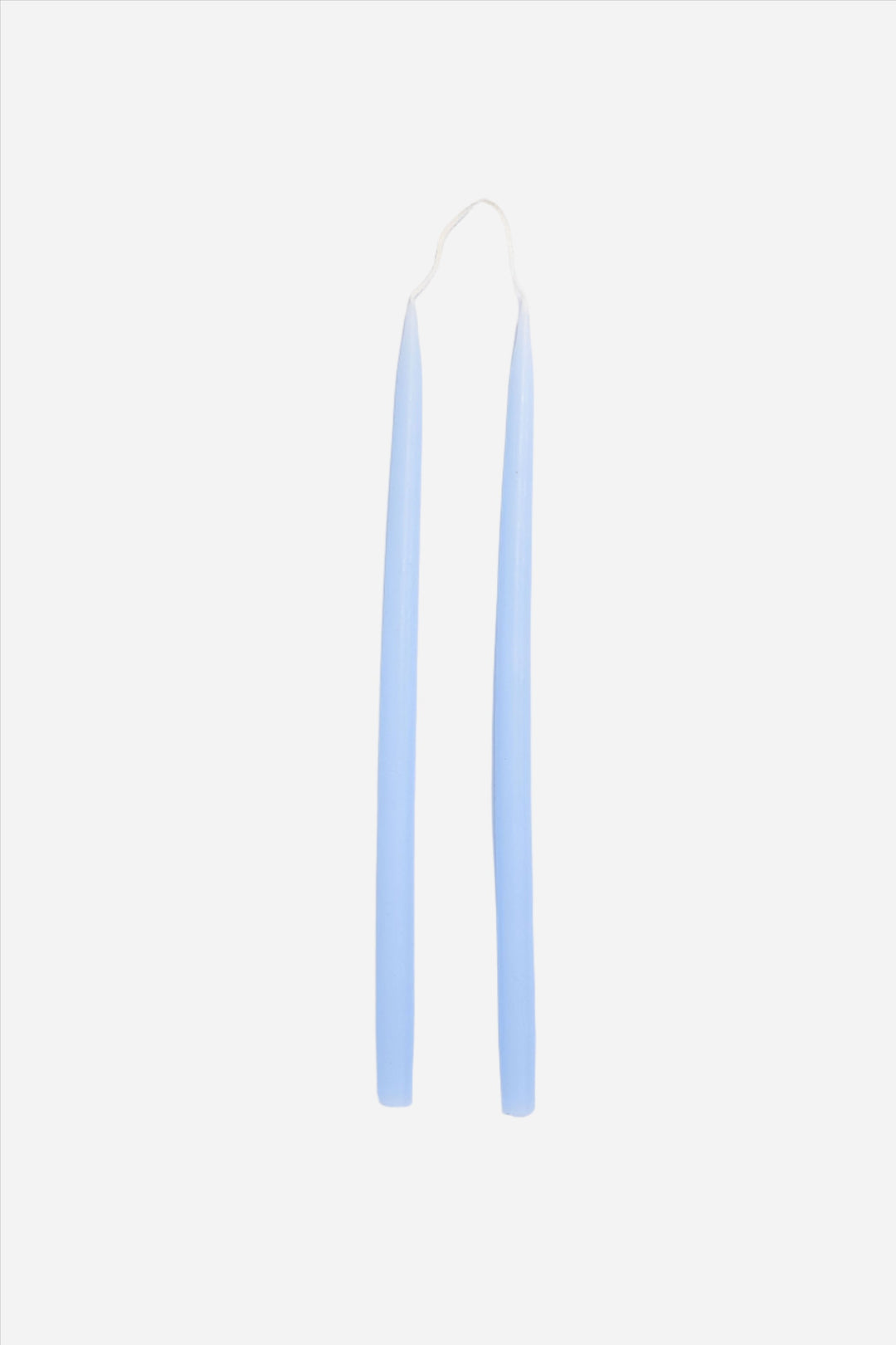 28cm  Pair of Candles / Pastel Blue