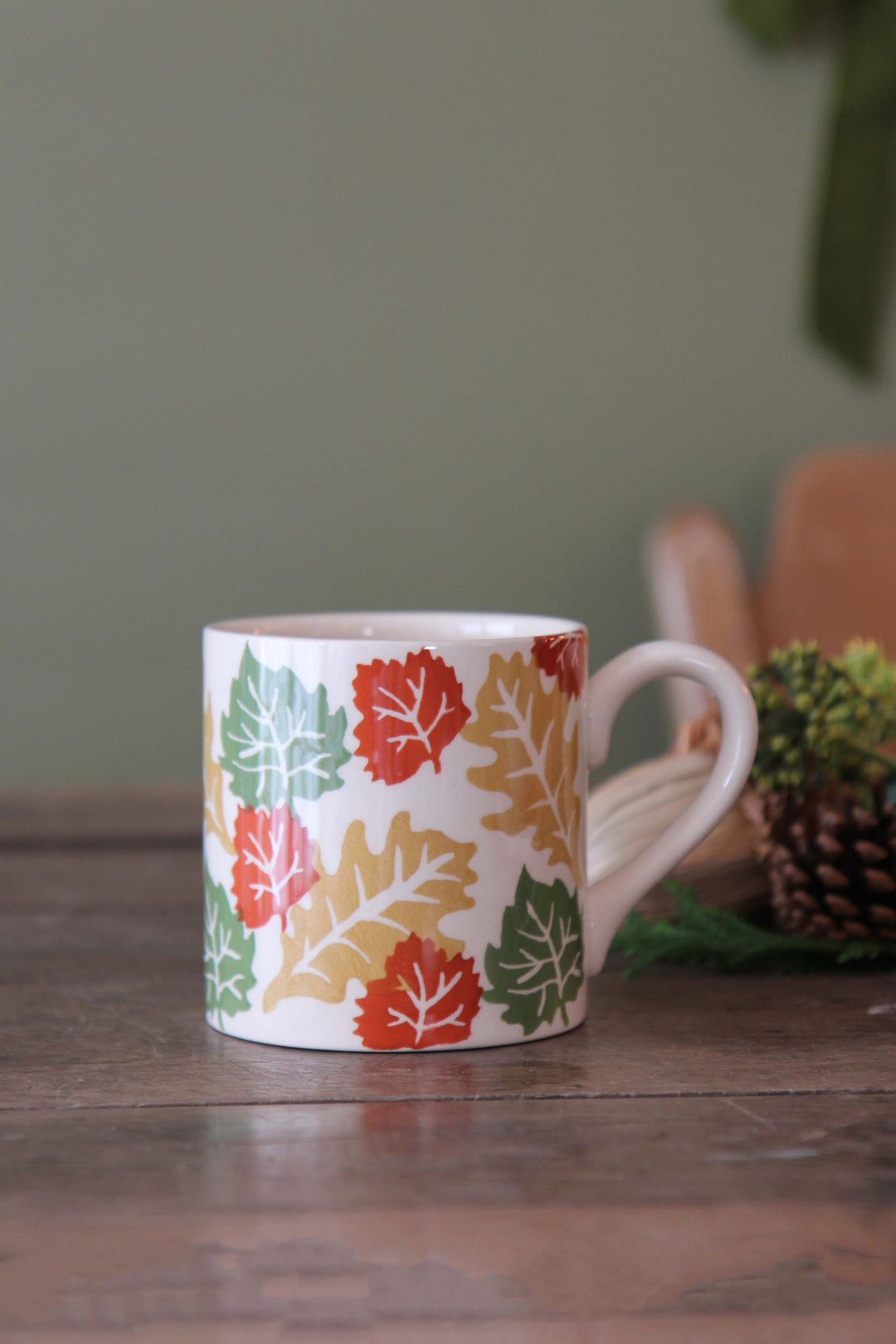autumn leaves mug