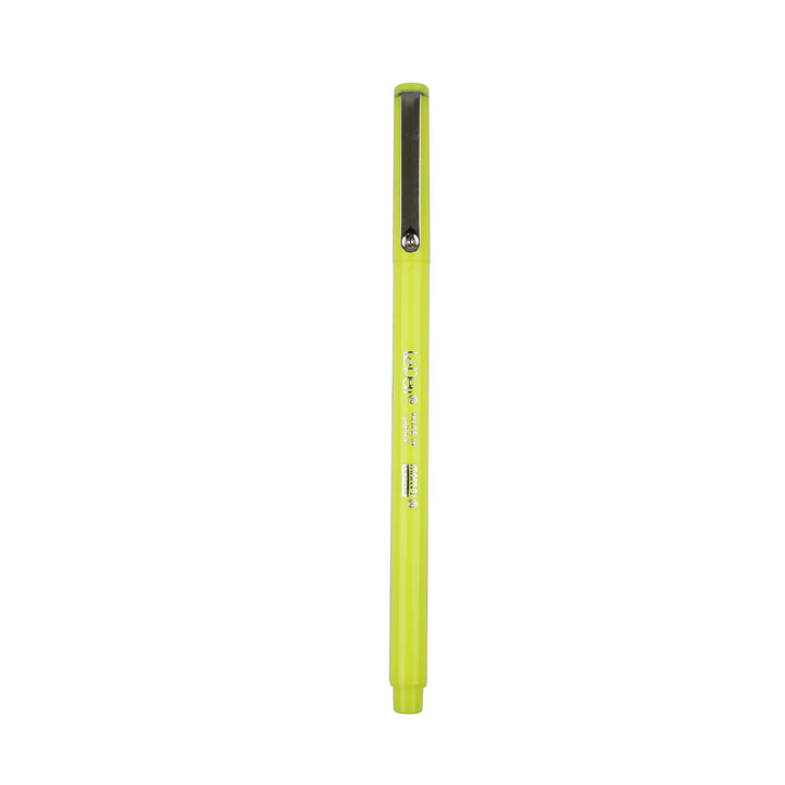 yellow pen on a white background