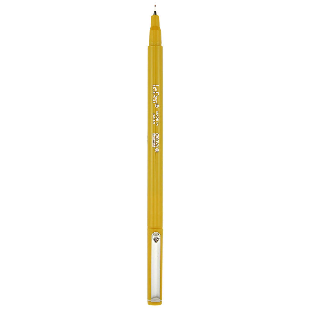 Yellow pen on a white background