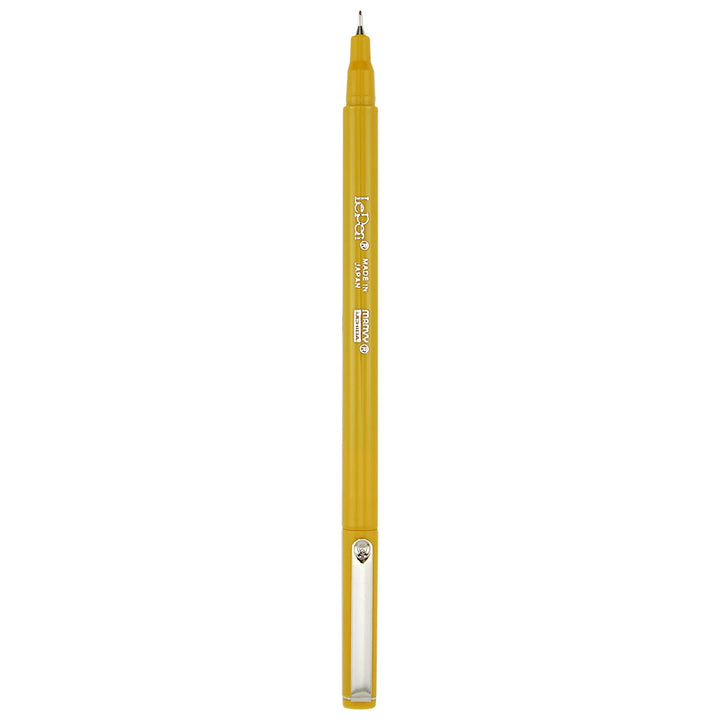 Yellow pen on a white background