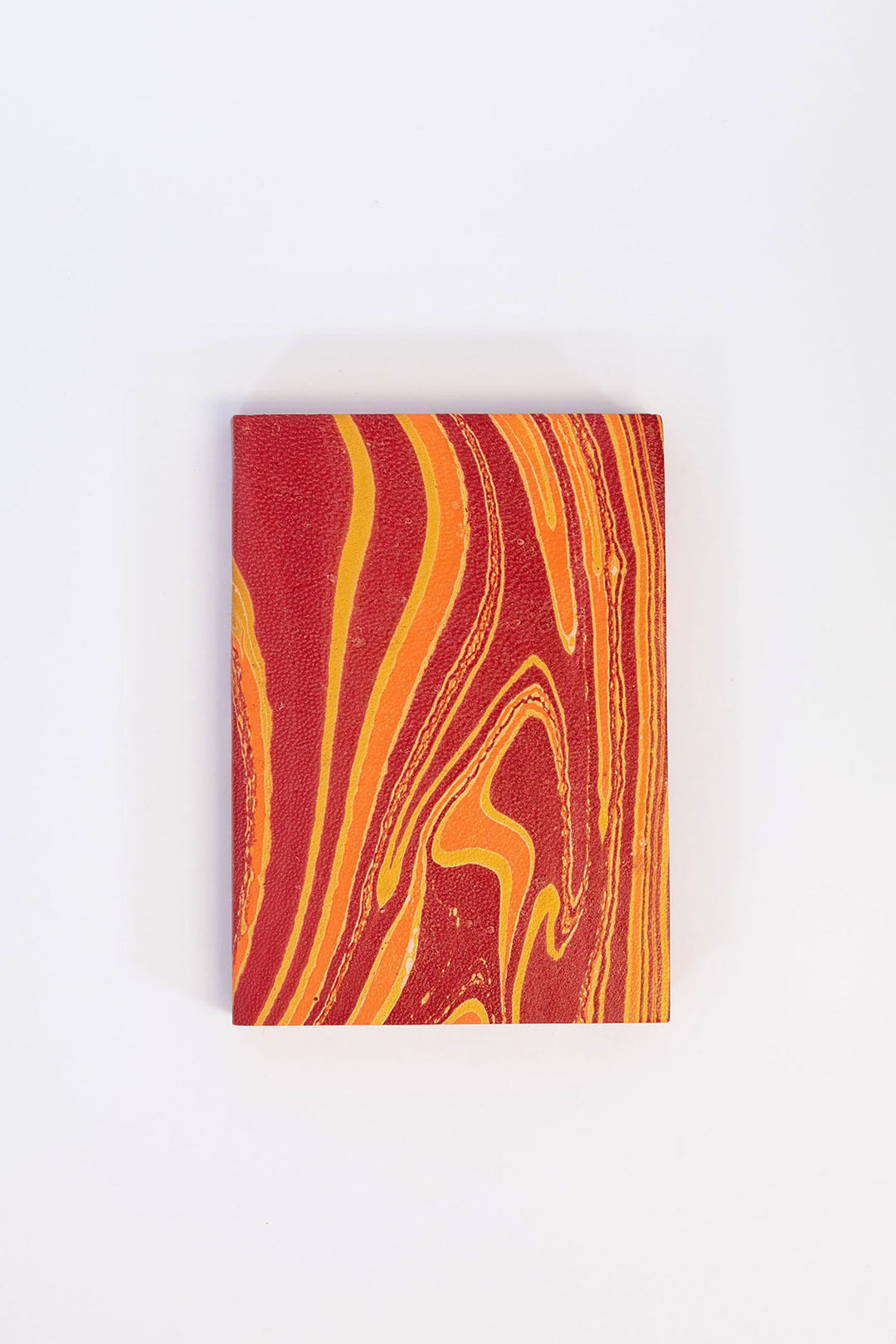 Marbled Notebook / Red Orange